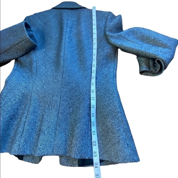 Classiques Entier Women's Grey  Wool Blazer Size 2 - Picture 6 of 9